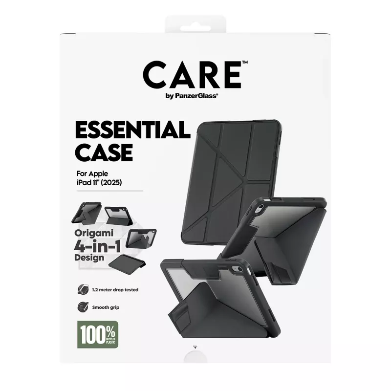 PanzerGlass TPU Essential Case dėklas planšetei iPad 11 (2025) — juodas
