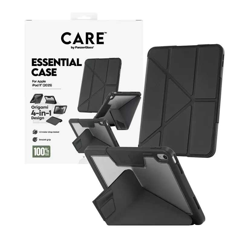 PanzerGlass TPU Essential Case dėklas planšetei iPad 11 (2025) — juodas