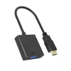 Adapteris HDMI į VGA icybox IB-AC502a — HDMI A (vyriškas) į VGA (moteriškas)