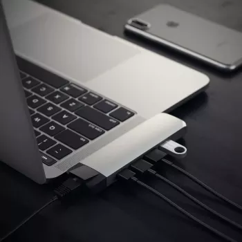 Satechi ST-TCPHES aliuminio USB-C dokas su Ethernet