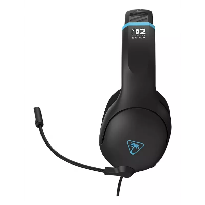 Ausinės Turtle Beach Airlite Fit anglies juodos spalvos, laidinės žaidimams, flip-to-mute mikrofonas, uždengiančios ausis