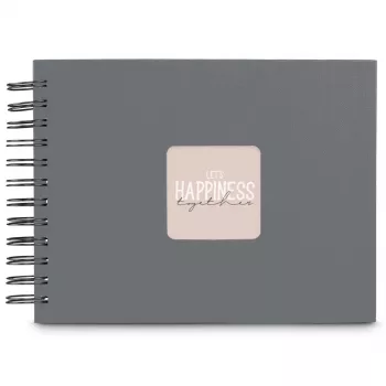 Hama 00009839 nuotraukų albumas pilkas 50 lapų 10x15 spiralinis įrišimas