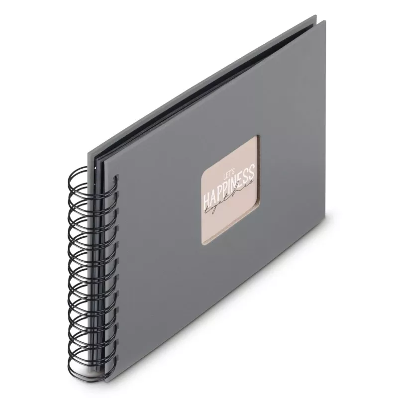 Hama 00009839 nuotraukų albumas pilkas 50 lapų 10x15 spiralinis įrišimas
