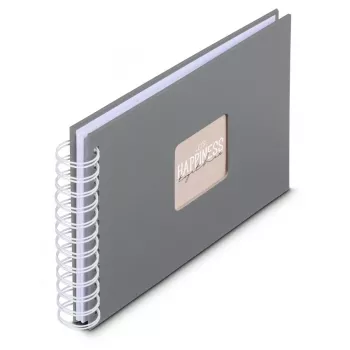 Hama 00009836 fotoalbumas pilkas 50 lapų 10x15 spiralinis įrišimas