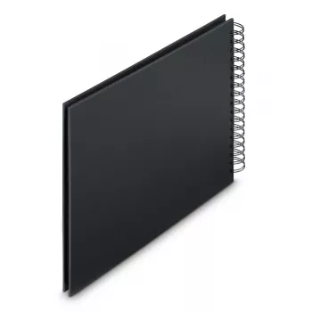 Hama 00009834 nuotraukų albumas juodas 100 lapų 10x15 spiralinis įrišimas