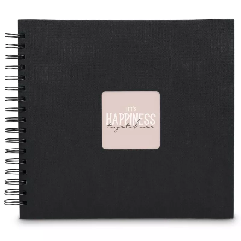 Hama 00009834 nuotraukų albumas juodas 100 lapų 10x15 spiralinis įrišimas