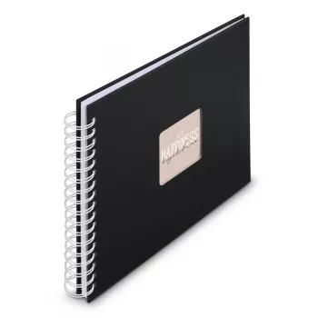 Hama 00009831 nuotraukų albumas juodas 50 lapų 10x15 spiralinis įrišimas