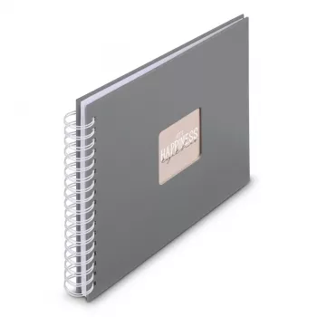 Hama 00009837 fotoalbumas pilka 50 lapų 10x15 spiralinis įrišimas