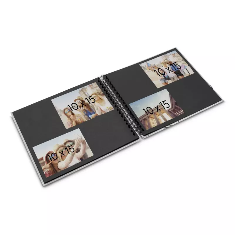 Hama 00009846 nuotraukų albumas Baltas 100 lapų 10x15 spiralinis įrišimas