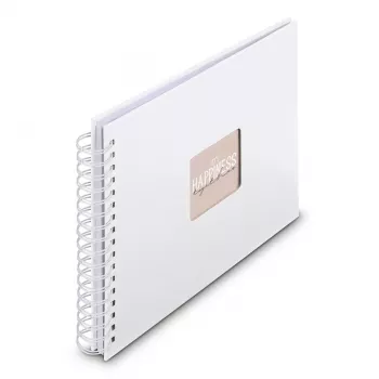 Hama 00009843 fotoalbumas baltas 50 lapų 10x15 spiralinis įrišimas