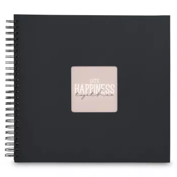 Hama 00009835 fotoalbumas juodas 300 lapų 10x15 spiralinis įrišimas