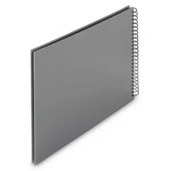 Hama 00009841 nuotraukų albumas pilkas 50 lapų spiralinis įrišimas