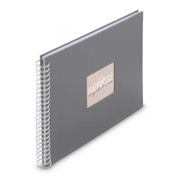 Hama Fine Art pilkas fotoalbumas 300 lapų 10 x 15 cm spiralinis įrišimas