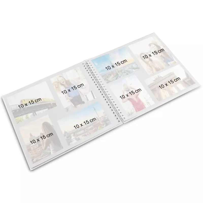 Hama Fine Art White nuotraukų albumas 300 lapų 10x15 cm spiralinis įrišimas