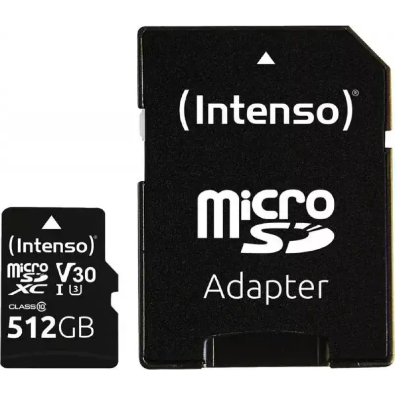 Intenso 512GB MicroSDXC atminties kortelė UHS-I Class 10 3433493
