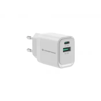 Conceptronic ALTHEA19W33 2-Port 33W GaN USB PD įkroviklis, USB-C x 1, USB-A x 1, QC 3.0, PPS, PD 3.0