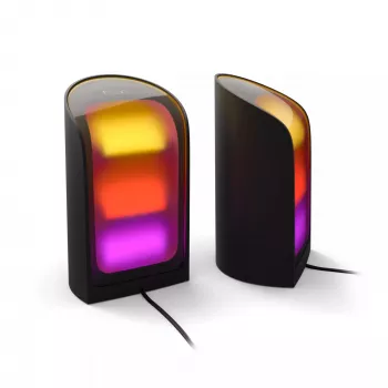 Sieninis šviestuvas Philips Hue Play wall washer — LED 1035 lm, daugiaspalvis, juodas, aliuminis/sintetika, 100–240 V