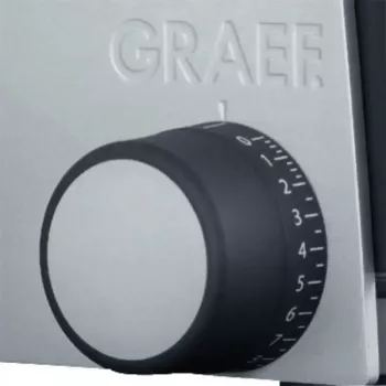 Elektrinė pjaustyklė Graef G55 170 W, maks. pjūvio storis 20 mm, pilkas metalas, 230 V, išmatavimai 230×325×240 mm