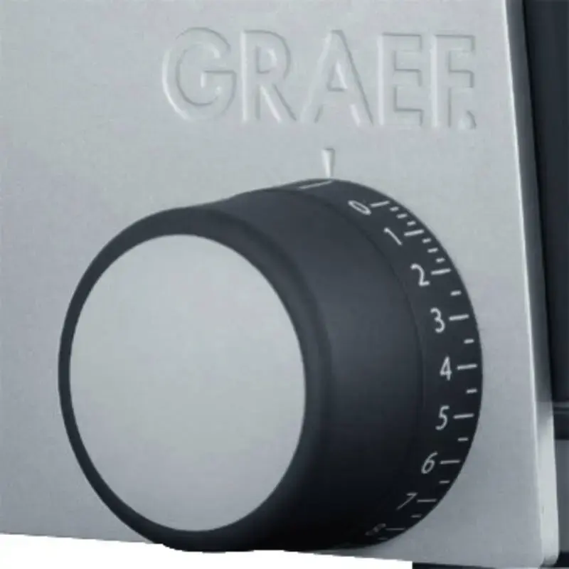 Elektrinė pjaustyklė Graef G55 170 W, maks. pjūvio storis 20 mm, pilkas metalas, 230 V, išmatavimai 230×325×240 mm