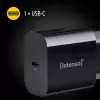 Maitinimo adapteris Intenso W20C 20 W USB-C juodas