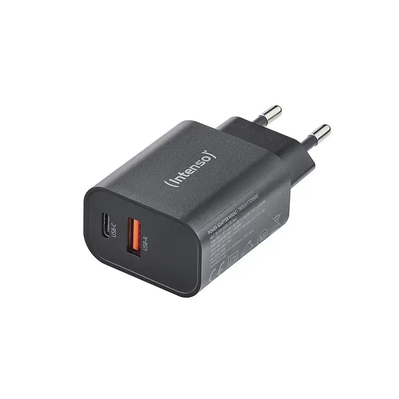 Maitinimo adapteris Intenso W30AC 30 W USB-A USB-C juodas