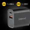 Maitinimo adapteris Intenso W30AC 30 W USB-A USB-C juodas