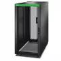 APC Easy Rack ER6422 24U juodas IT stovas su stogu, ratukais, kojelėmis, 4 kronšteinais ir šoninėmis plokštėmis, be dugno, 1198H x 600W x 1200D mm