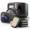 GoPro HERO13 Black objektyvų rinkinys: itin platus, makro, anamorfinis ir ND filtrai