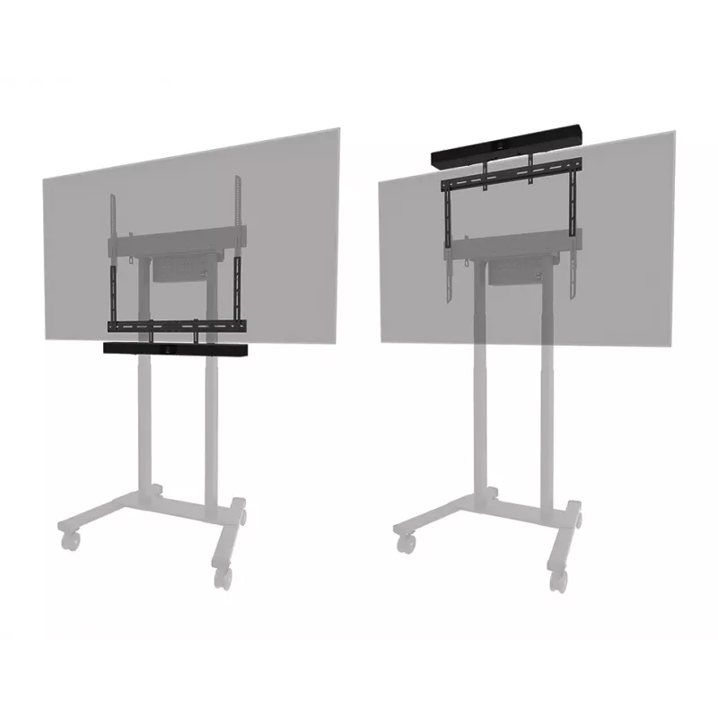 Neomounts AV30-500BL laikiklis videobarui, 43–110 colių, VESA iki 600×400, max 10 kg, plotis 900 mm