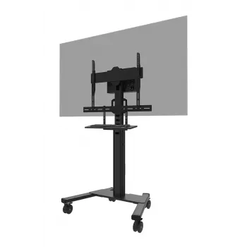 Lentynos komplektas klaviatūrai Neomounts AV40-500BL, 43–110 colių ekranams, VESA iki 600x400, max apkrova 2,5 kg, 900×279×640 mm