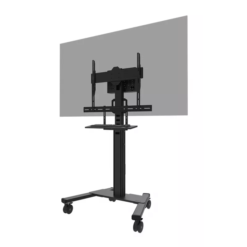 Lentynos komplektas klaviatūrai Neomounts AV40-500BL, 43–110 colių ekranams, VESA iki 600x400, max apkrova 2,5 kg, 900×279×640 mm