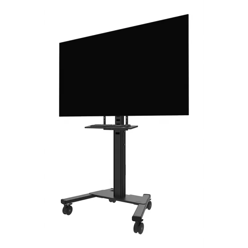 Lentynos komplektas klaviatūrai Neomounts AV40-500BL, 43–110 colių ekranams, VESA iki 600x400, max apkrova 2,5 kg, 900×279×640 mm
