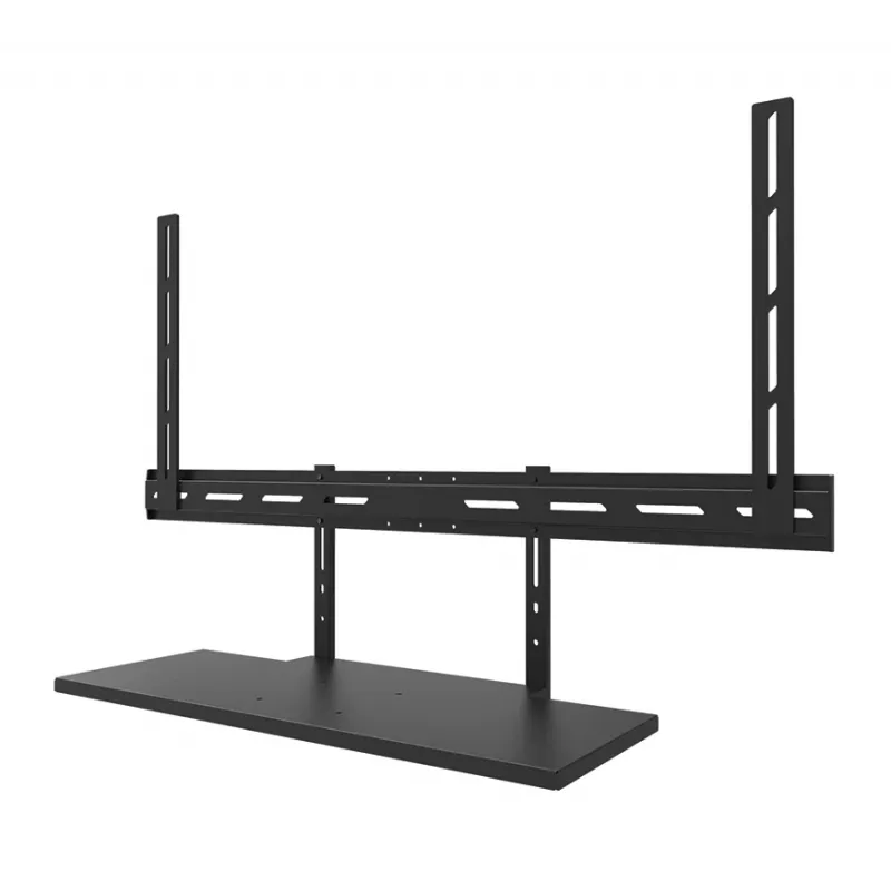 Lentynos komplektas klaviatūrai Neomounts AV40-500BL, 43–110 colių ekranams, VESA iki 600x400, max apkrova 2,5 kg, 900×279×640 mm