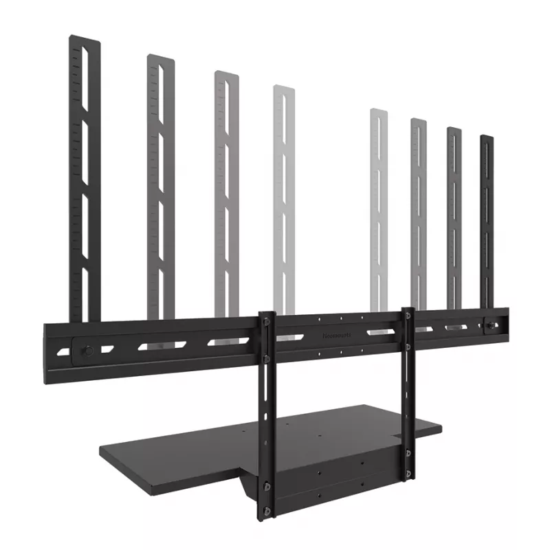Lentynos komplektas klaviatūrai Neomounts AV40-500BL, 43–110 colių ekranams, VESA iki 600x400, max apkrova 2,5 kg, 900×279×640 mm