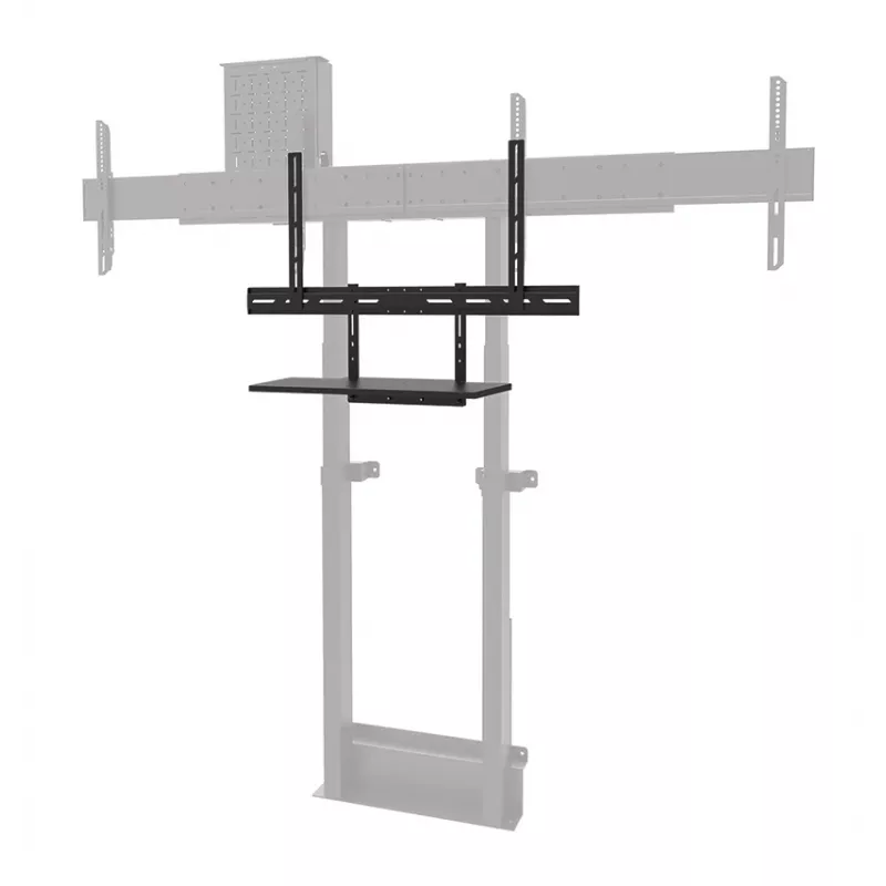 Lentynos komplektas klaviatūrai Neomounts AV40-500BL, 43–110 colių ekranams, VESA iki 600x400, max apkrova 2,5 kg, 900×279×640 mm