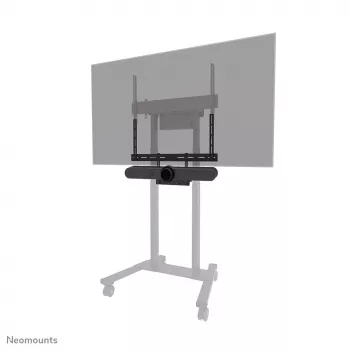 Neomounts AV60-500BL Lentyna vaizdo juostai ir nešiojamam kompiuteriui, 43–110 colių ekranams, VESA iki 600x400, maks. apkrova 8 kg, plotis 900 mm
