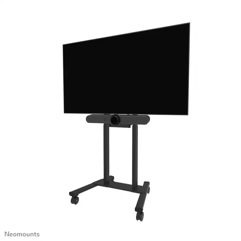 Neomounts AV60-500BL Lentyna vaizdo juostai ir nešiojamam kompiuteriui, 43–110 colių ekranams, VESA iki 600x400, maks. apkrova 8 kg, plotis 900 mm