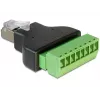 Adapteris RJ45 į gnybtų bloką DeLOCK 65389
