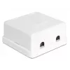 Jungiamoji dėžutė DeLOCK 86207 2x Keystone balta