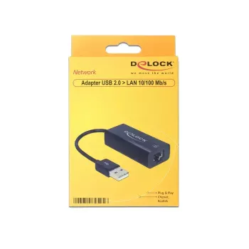 DeLOCK 62595 USB 2.0 Ethernet adapteris 100 Mbit/s