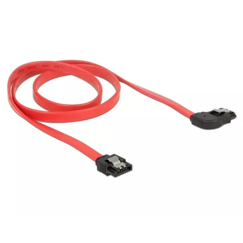SATA kabelis DeLOCK 83970 0,7 m SATA 7 kontaktų Juoda Raudona