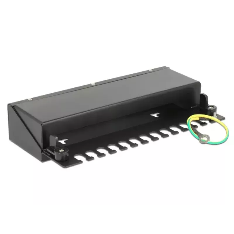 Patch Panel DeLOCK 43339 – 12 lizdų Keystone moduliams, metalinis