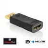 Innovation IT PI150 adapteris DisplayPort į HDMI – DP į HDMI, paauksuoti kontaktai, juodas