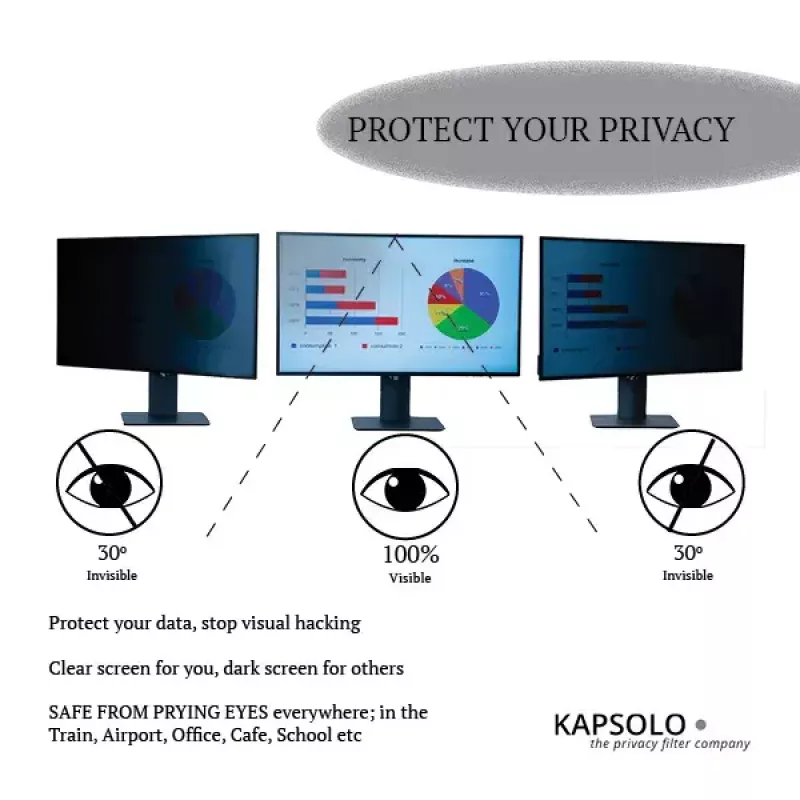 Privatumo filtras 2 krypčių KAPSOLO 31,75 cm (12,5 colio) 16:9