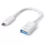 USB kabelis PureLink IS230 0,1 m USB C (vyriškas) į USB A (moteriškas) baltas