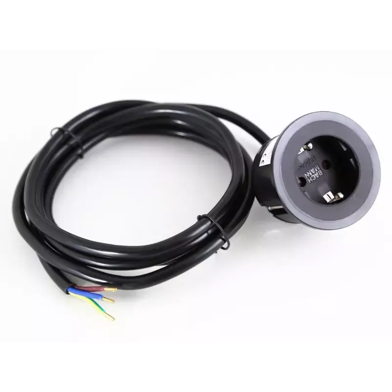 Kištukinis lizdas Type F Bachmann 926.001 Juodas