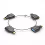 PureLink IQ-AR300 mažas adapterių žiedas, 4x USB-C į VGA/HDMI/miniDP/DP, juodas
