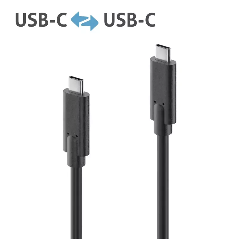 PureLink IS2511-015 iSeries Premium USB-C – USB-C kabelis, USB 3.1 Gen 2, 10 Gbps, DP Alt Mode, 1,5 m, juodas