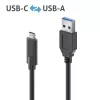 USB kabelis PureLink IS2611-010 USB 3.2 Gen 2 1 m USB-C į USB-A juodas