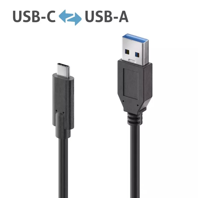 USB kabelis PureLink IS2611-010 USB 3.2 Gen 2 1 m USB-C į USB-A juodas